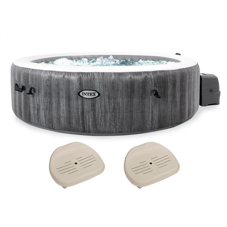 Intex 120 Volt 6 Person 140 Jet Round Inflatable Hot Tub And Reviews